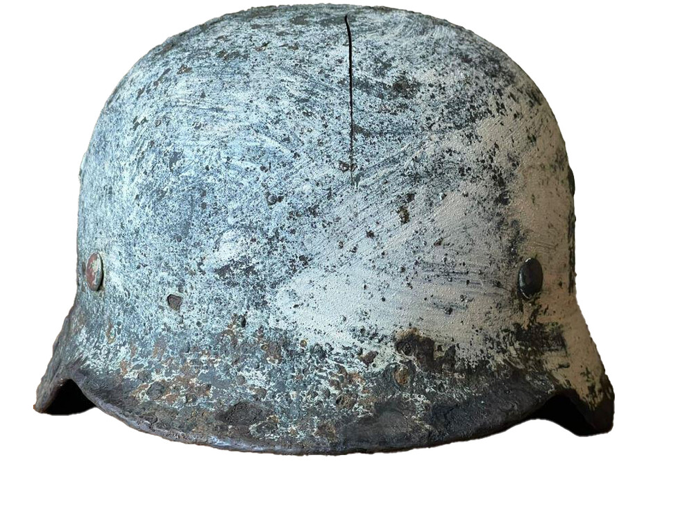 Winter camo helmet M35 / from Leningrad