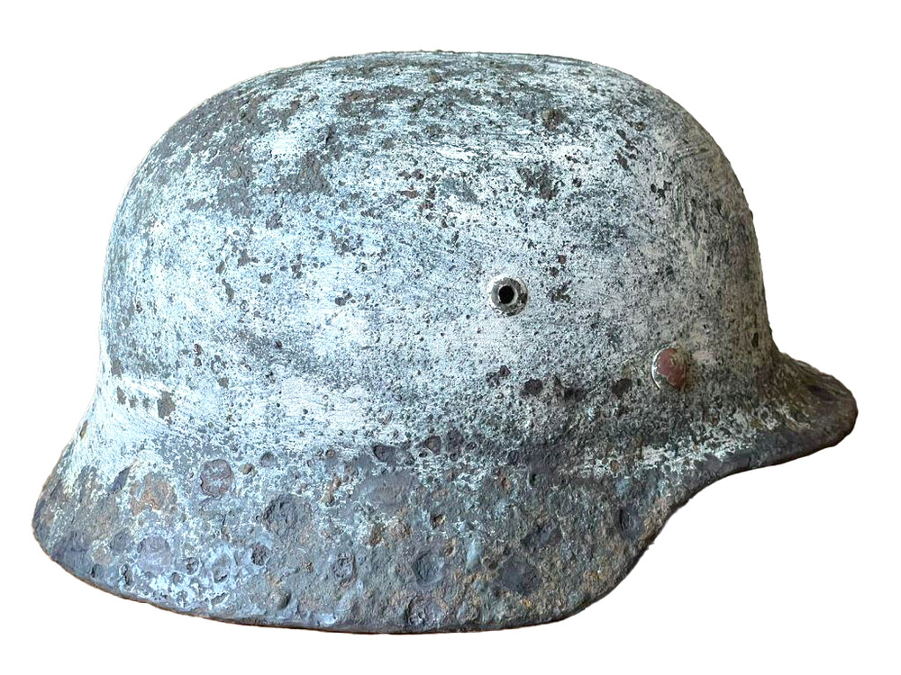 Winter camo helmet M35 / from Leningrad