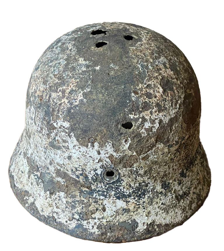 Winter camo helmet M40 / from Demyansk pocket