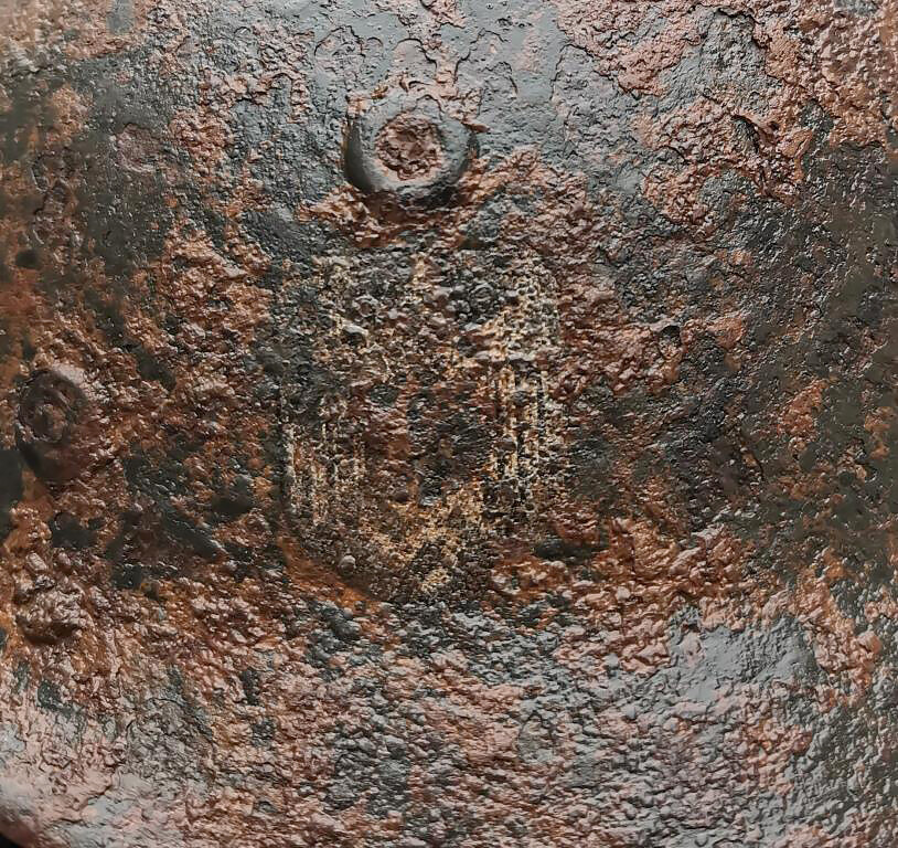 Wehrmacht helmet M40 and Weimar belt / from Stalingrad