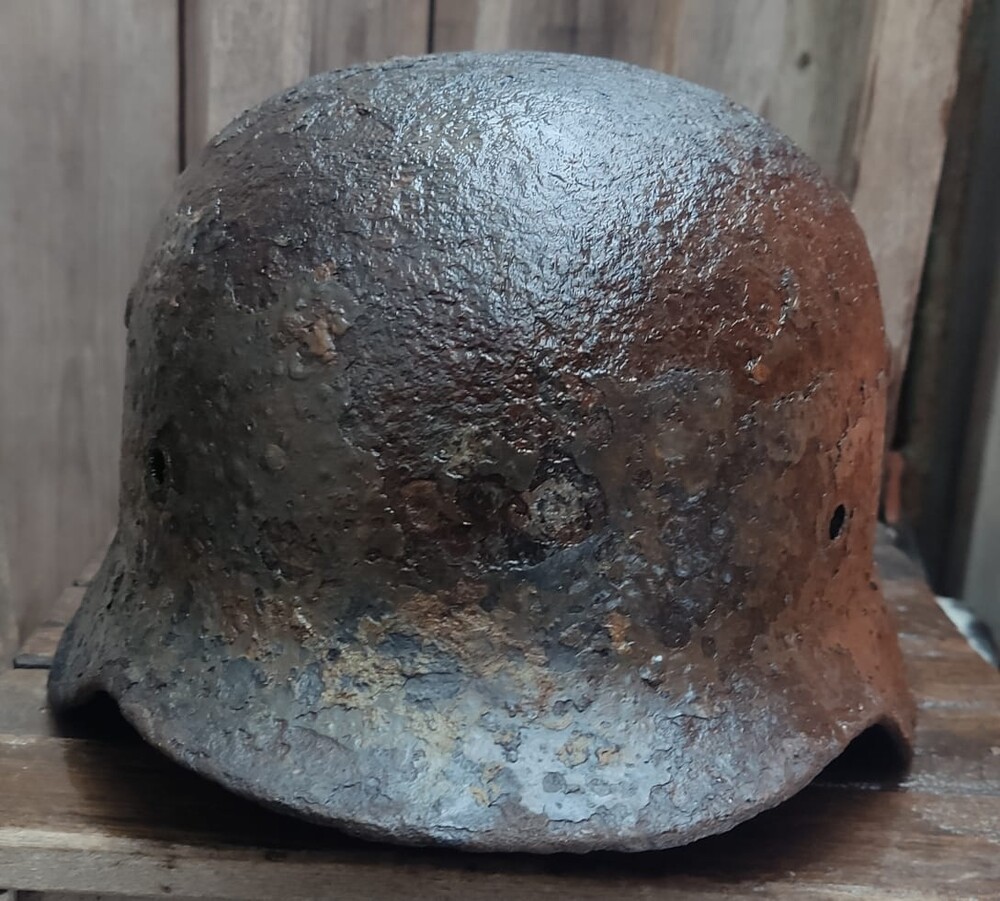 Wehrmacht helmet M35 DD / from Leningrad