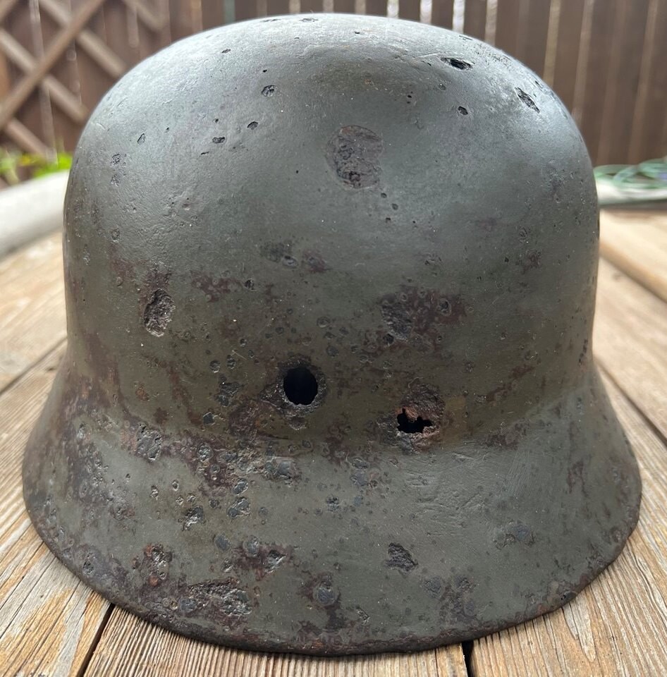 Wehrmacht helmet M35 DD / from Novgorod