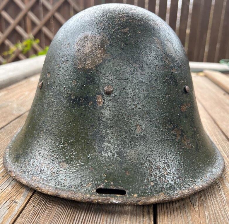 Romanian helmet and dogtag / from Stalingrad