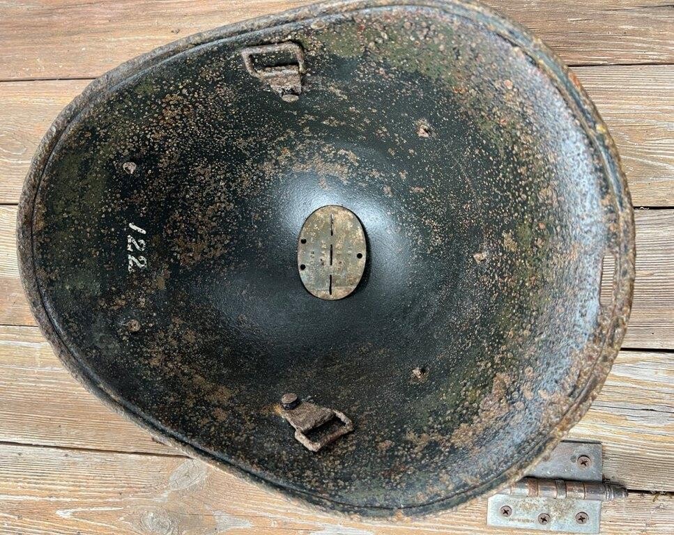 Romanian helmet and dogtag / from Stalingrad