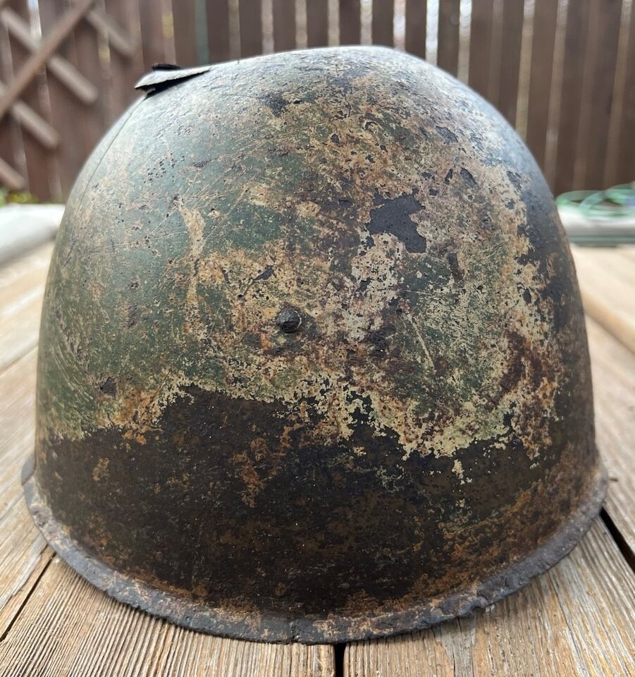 Soviet helmet SSh39 / from Stalingrad