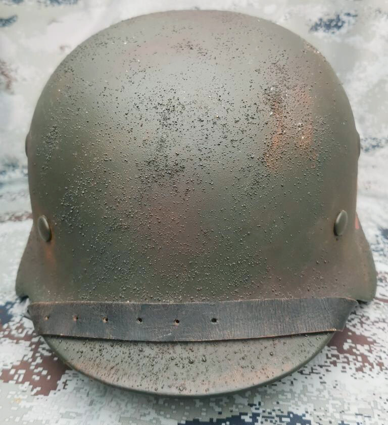 Restored German helmet M35 DD, Waffen SS