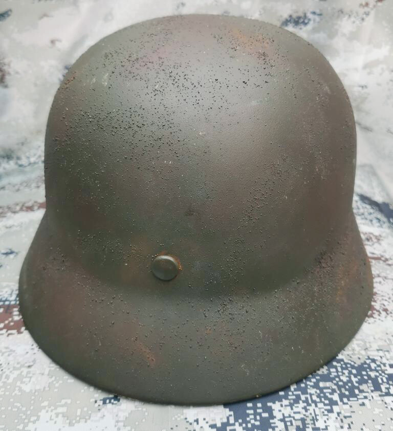 Restored German helmet M35 DD, Waffen SS