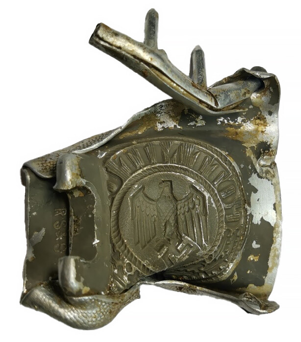 Wehrmacht belt buckle "Gott mit Uns" / from Stalingrad