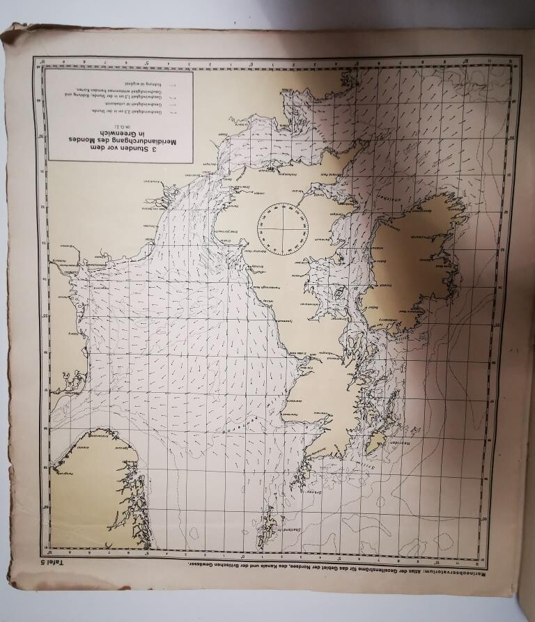 Atlas of North Sea currents and British waters