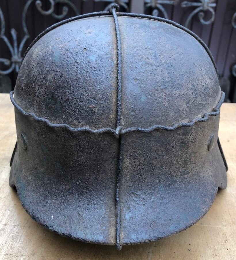 German helmet M35 / from Stalingrad