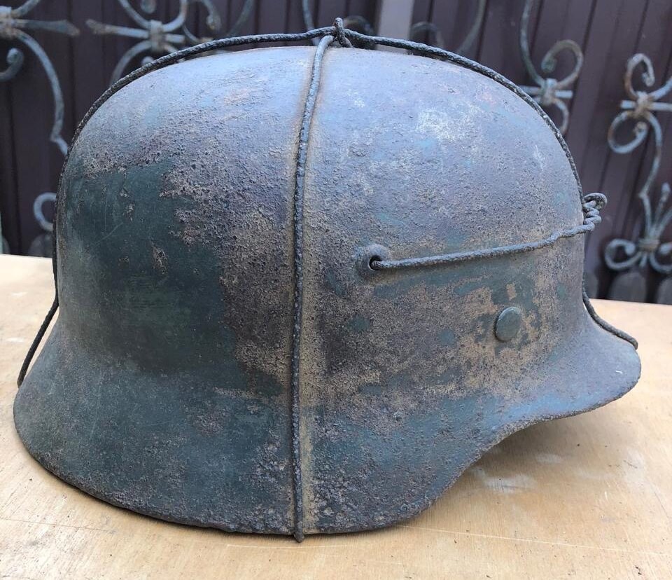 German helmet M35 / from Stalingrad