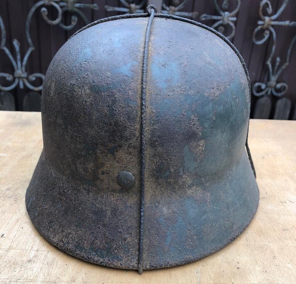 German helmet M35 / from Stalingrad