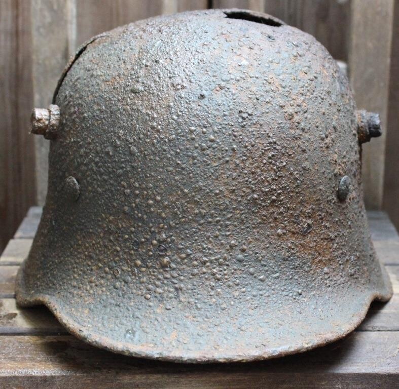 German helmet M18 / from Koenigsberg
