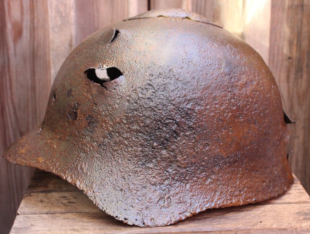 Soviet helmet SSh36 / from Vyazma
