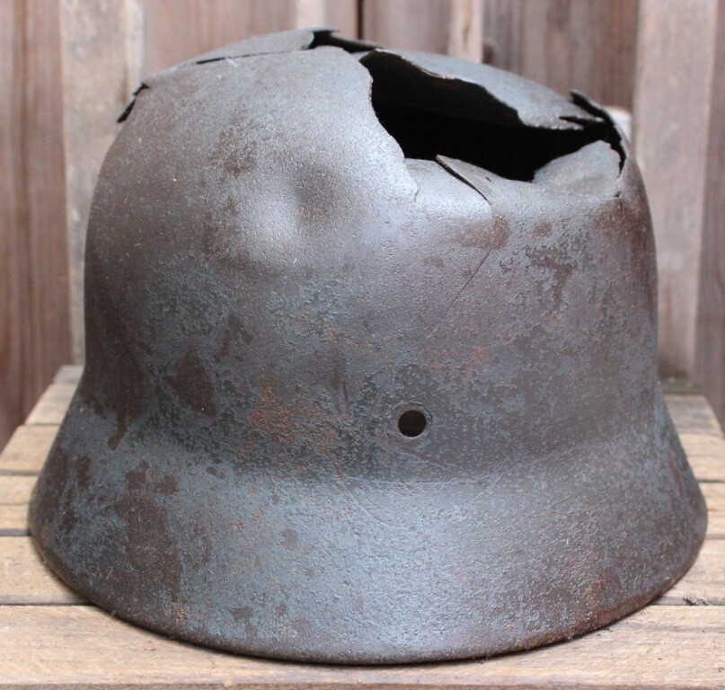 German helmet M35 from Stalingrad battle