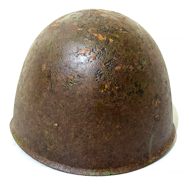 Soviet helmet SSh40 / from Demyansk