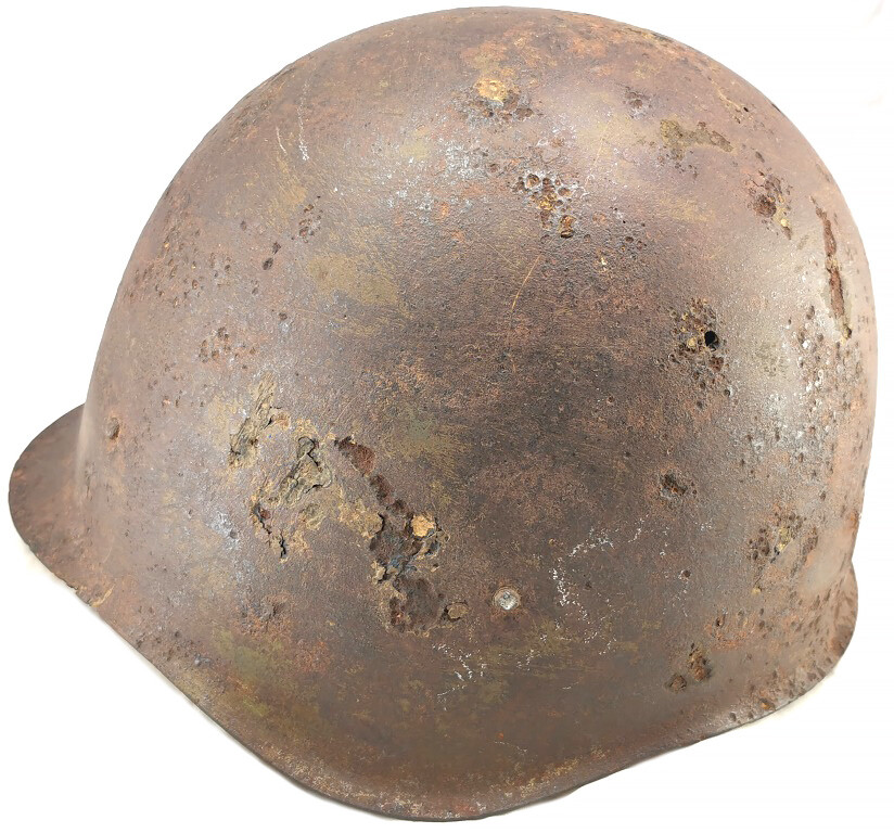 Soviet helmet SSh40 / from Staraya Russa