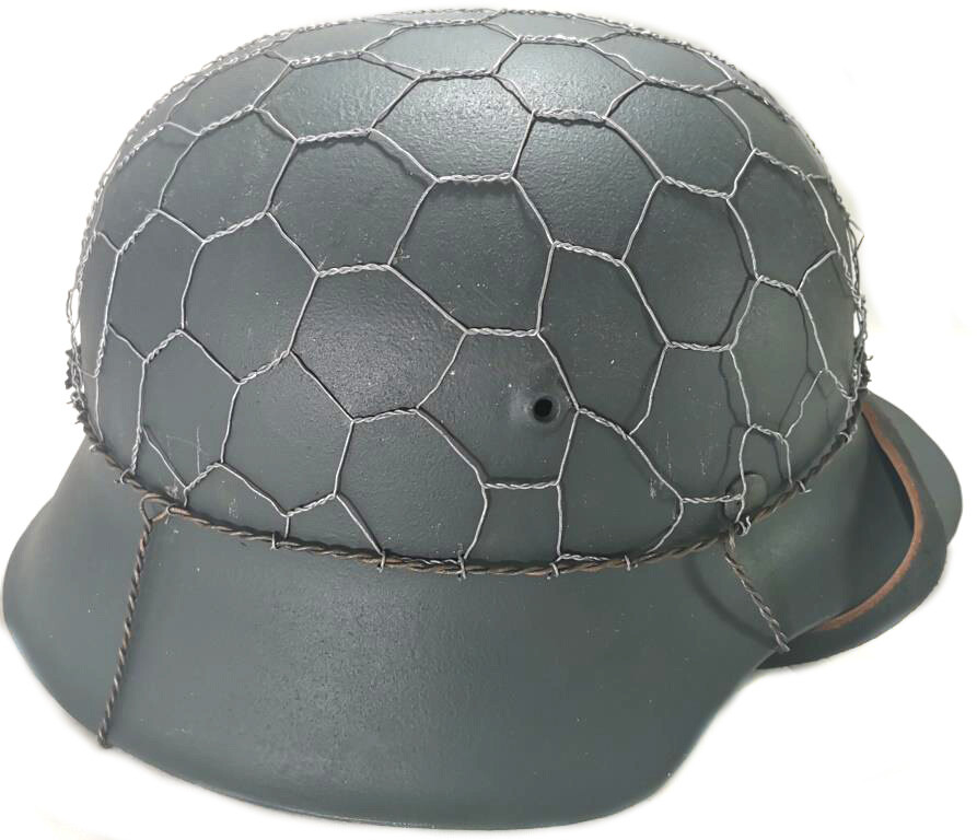 Restored German helmet M40, Luftwaffe