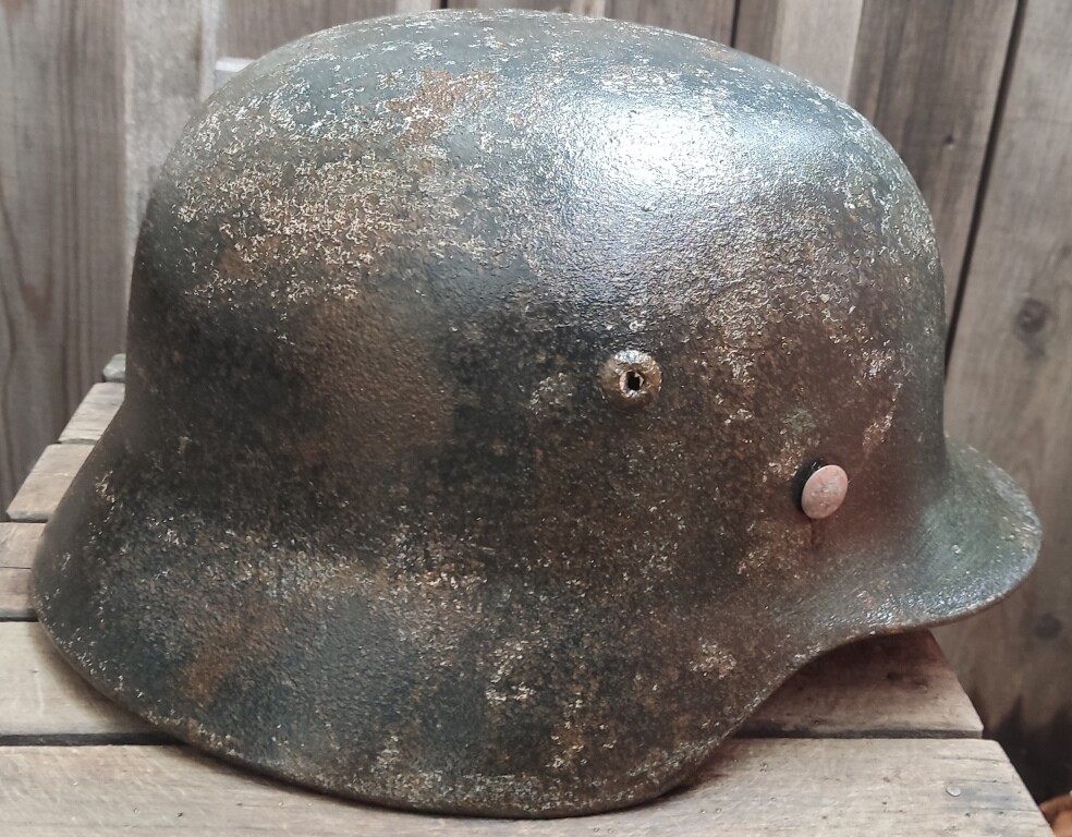 German helmet M35 / from Karelia
