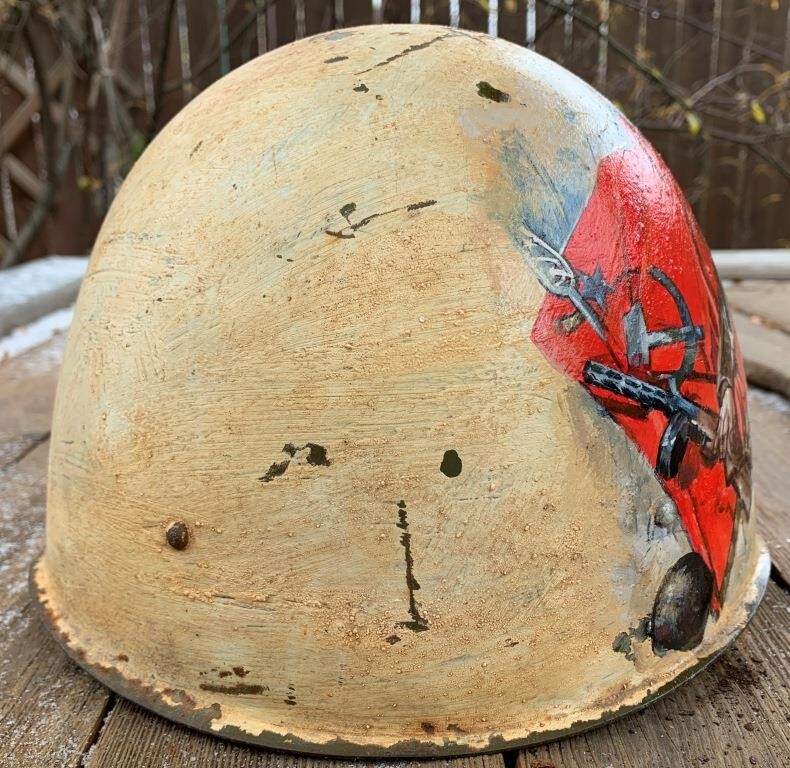Restored Soviet helmet SSH40
