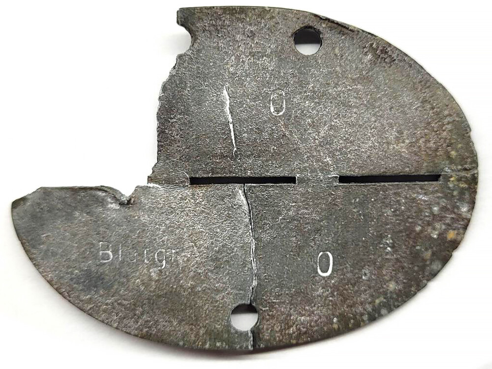 German Dogtag 3./ beob. Ers. Abt. 7 / from Stalingrad