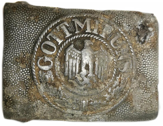 Wehrmacht belt buckle "Gott mit Uns" / from Novgorod