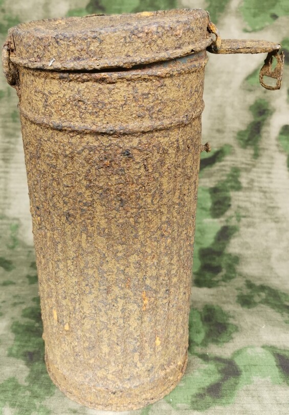 German gas mask canister / from Stalingrad