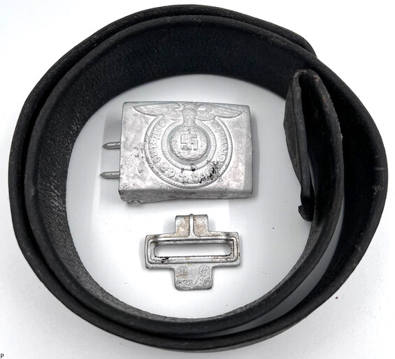 Waffen SS belt with buckle / from Demyansk pocket