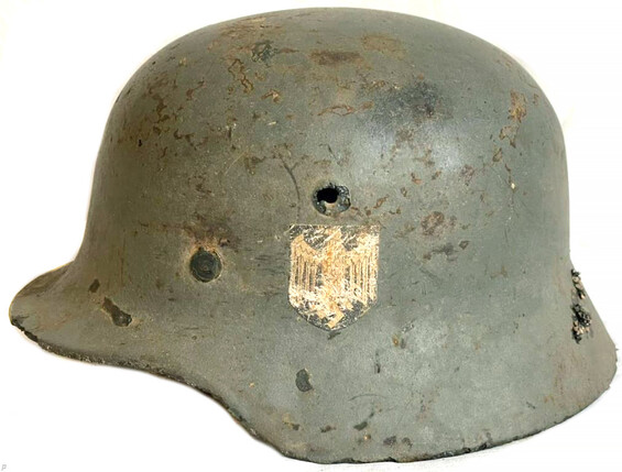 Wehrmacht helmet M40 / from Demyansk pocket