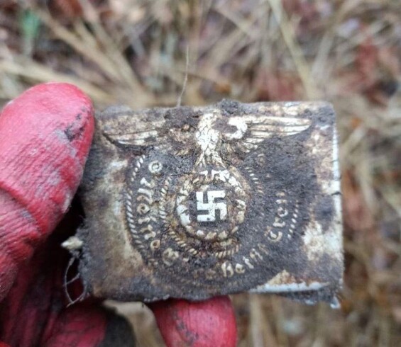 Belt buckle Waffen SS "Meine Ehre heißt Treue" / from Demyansk pocket
