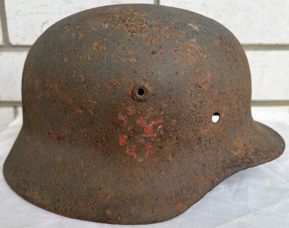 Spain helmet M40 / from Stalingrad