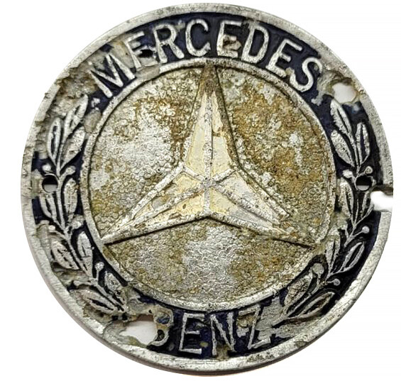 The Mercedes Benz nameplate / from Stalingrad