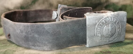 Wehrmacht belt with buckle "Gott mit Uns" / from Stalingrad