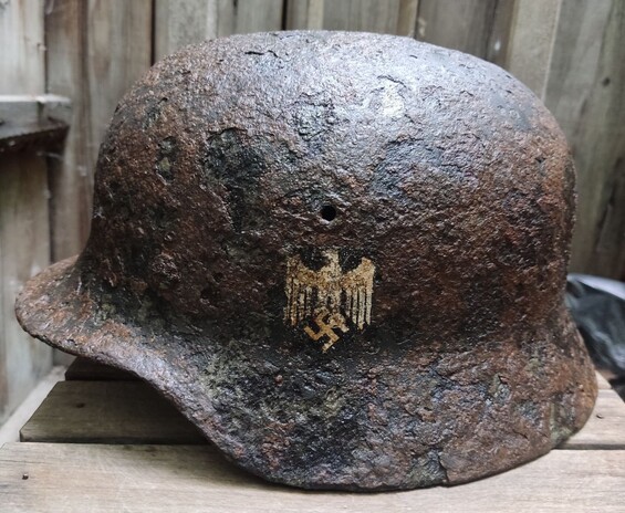 German helmet M40 / from Kaluga