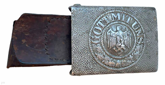 Wehrmacht belt buckle "Gott mit Uns" / from Stalingrad