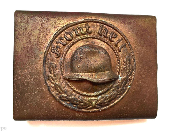 German WWII 1930’s Stalhelm belt buckle