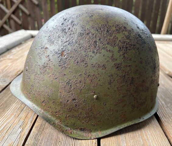 Soviet helmet SSh40 / from Stalingrad