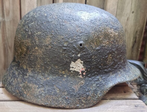 German helmet M35 / from Stalingrad