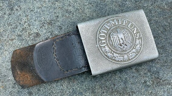 Wehrmacht belt with buckle "Gott mit Uns" / from Stalingrad