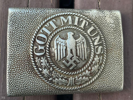 Wehrmacht belt buckle "Gott mit Uns" / from Stalingrad