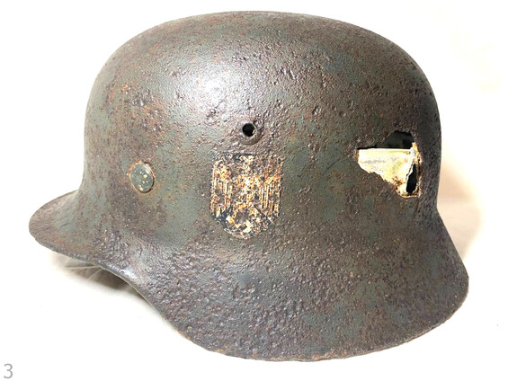 German helmet M40 / from Stalingrad