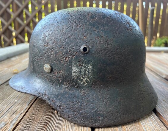 Wehrmacht helmet M35 DD / from Kursk