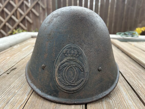 Romanian helmet / from Stalingrad