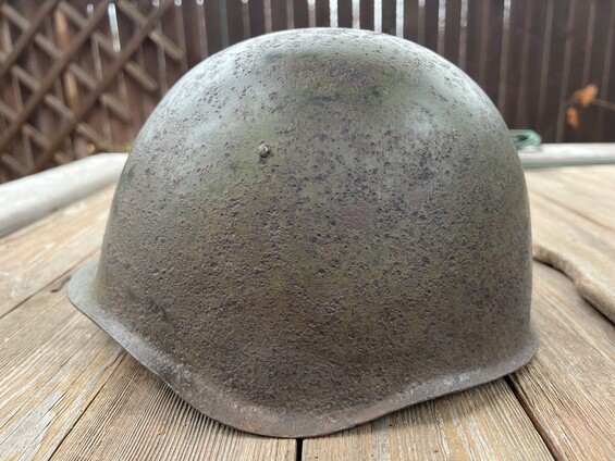 Soviet helmet SSh39 / from Stalingrad 