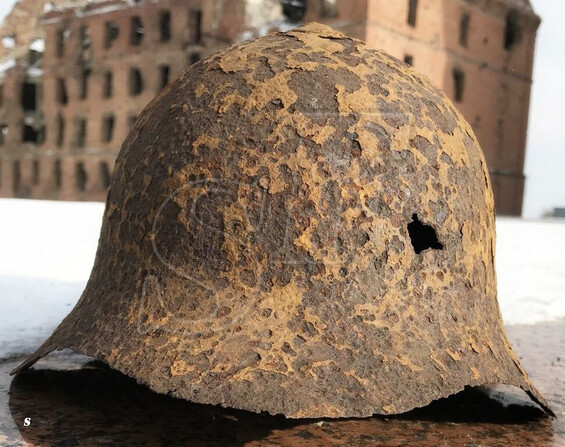 Steel helmet SSH36 / from Stalingrad