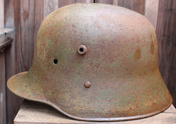 German helmet M17 / from Leningrad
