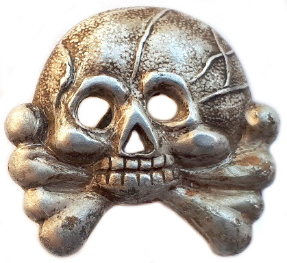 Panzer collar tab skull / from Stalingrad