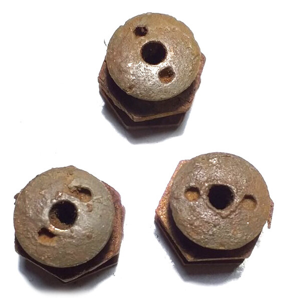 Original bolts from helmet m38