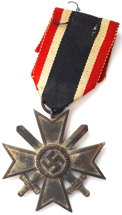 War Merit Cross 2nd class with original ribbon / from Stalingrad