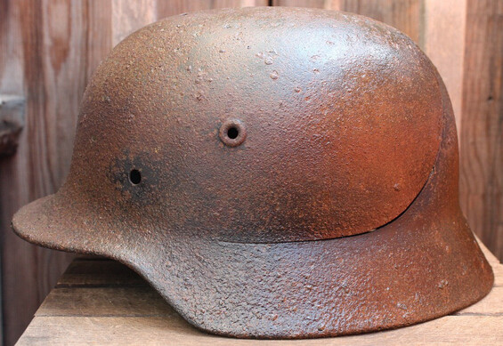 German helmet M40 / from Pskov